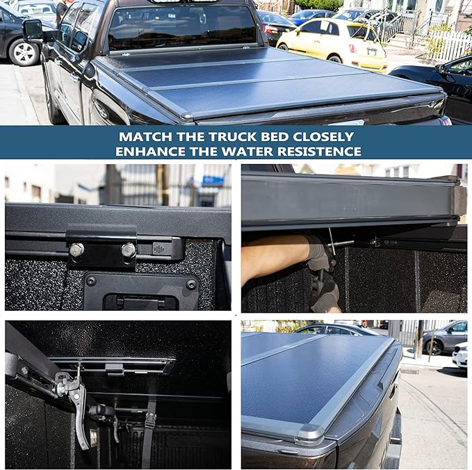 Hard Tri-Fold Truck Bed Tonneau Cover Compatible with 2015-2026 Ford F150 5.5 FT Bed (66")