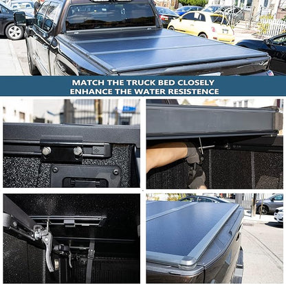 Hard Tri-Fold Truck Bed Tonneau Cover Compatible with 2015-2026 Ford F150 5.5 FT Bed (66")