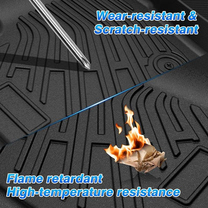 Cartist Floor Mats Fit for Hyundai Tucson NX4 Hybrid 2022 2023 2024 2025 2026 (Not Plug in) 1st & 2nd Row All Weather Floor Liner for Tucson Accessories TPE Heavy Duty