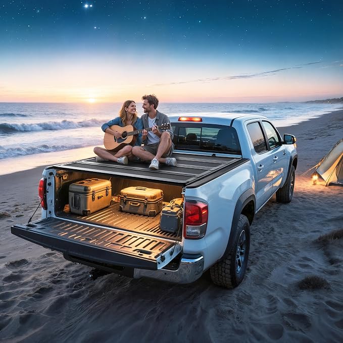 YITAMOTOR Low-Profile Hard Quad-Fold Truck Bed Tonneau Cover Compatible with Ram 1500 New Body Style 2019-2026 with 5.7 ft Bed Without Rambox
