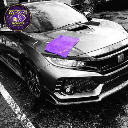 Wizards Water Bandit - Chamois Drying Towel for Car Detailing - Absorbent & Scratch-Free Wash & Dry - Ideal for Autos, Boats, Trucks & Motorcycles - Shammy Towel for Detail and Cleaning - 21" x 17"