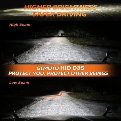 for 2015 2016 2017 2018-2020 GMC Yukon XL Acadia Denali Headlights | 13587843 D3S HID Headlamp Xenon Bulbs Premium Models Only, 6000K Cool Bright White D3SC1 35W Lights, 2 Pack