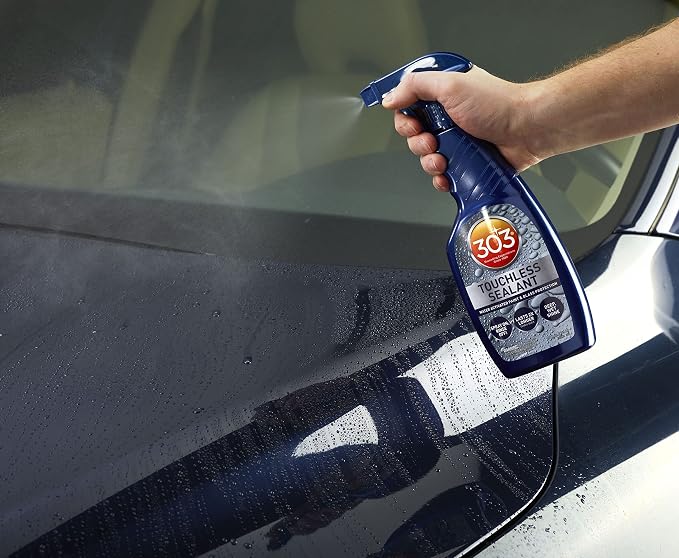 303 Products Touchless Sealant - SiO2 Water Activated Paint & Glass Protection - Spray On, Rinse Off - Lasts 2X Longer Than W- Deep, Wet Shine, 32 fl. oz. (30394CSR)