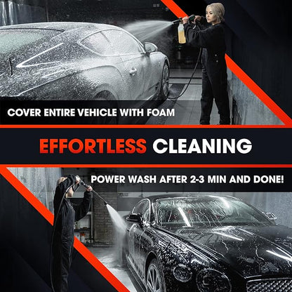 Swift Touchless Car Wash Shampoo (4 Gallon) - No Brushing Required, High Foaming Car Soap, Heavy Duty, Auto Detergent for Foam Cannon, Works on Cars, Trucks, RVs, Motorcycles, Upholstery & More!