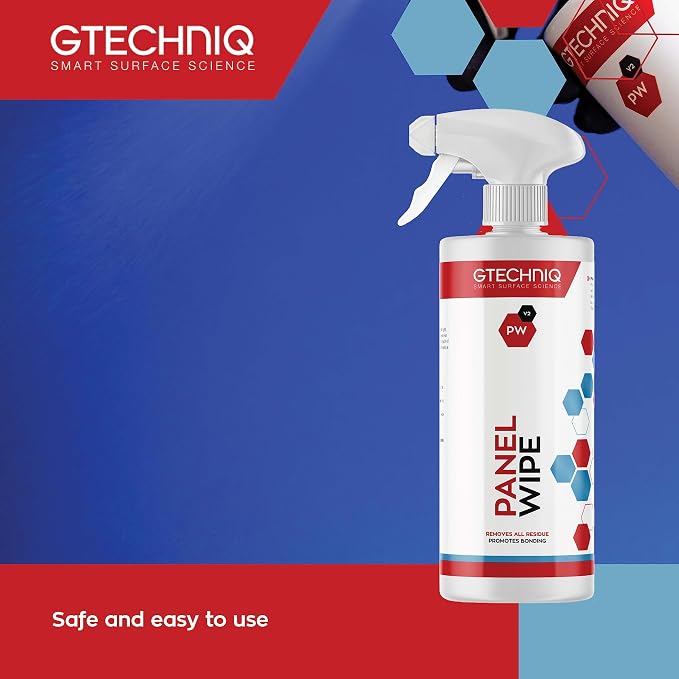 Gtechniq Panel Wipe for Car Cleaning 17 fl oz | Pre-Sealant, Fragrance-Free, Easy to Apply and Long-Lasting Results