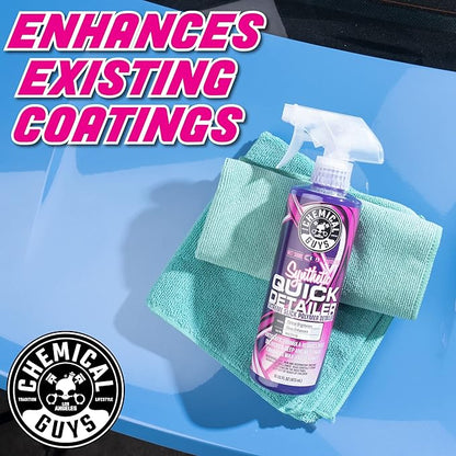 Chemical Guys Synthetic Quick Detailer – High Gloss Quick Detailer Spray, Safe for Cars, Trucks, SUVs, Motorcycles and RVs, Remove Dust, Fingerprints & Smudges, Enhances Shine & Protection, 16 fl oz