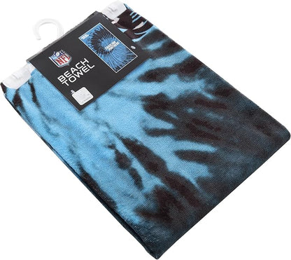Northwest NFL Carolina Panthers Unisex-Adult Beach Towel, 30" x 60", Psychedelic