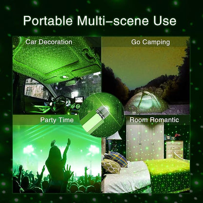 Star Projector Night Light, Car Accessories for Women and Men, Romantic Car Led Lights Interior, Adjustable Interior Car Lights, Bedroom, Roof, Room Decor, Home Decor, Plug and Play