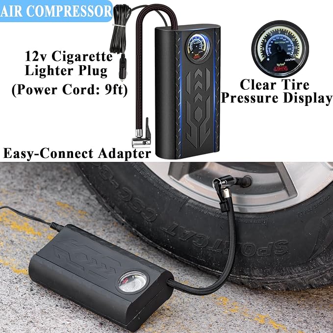 Car Roadside Emergency Kit Automotive Car Safety Kits for Vehicles Women Men Teen Driver Must Haves Black