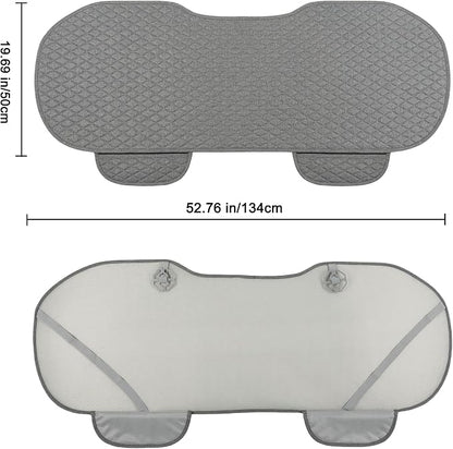West Llama Linen Car Seat Covers,Bottom Seat Covers for Cars Include 1 Rear Bench Cover Universal Fits 90% Vehicles,SUVs,Cars,Sedans,Gray