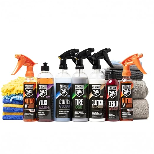 19-Piece Car Wash & XiO2™ Ceramic Coating Kit for Cars, Trucks & SUVS - Includes 7 Car Care Chemicals & 12 Detailing Accessories - Full Surface Prep - Detail The Entire Exterior & Interior