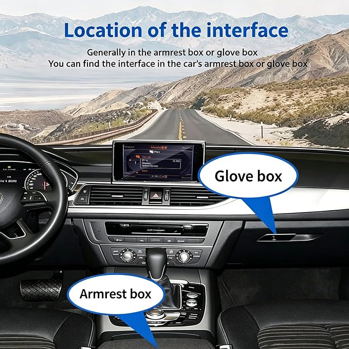 Bluetooth 5.0 Car Adapter for Audi with AMI Interface,Bluetooth aptX-HD Music Receiver,Compatible with Audi 3G AMI,2G AMI,VW MDI and Mercedes Media Interface