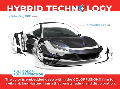 ColorFusion PPF by VViViD, Matte Stealth Cosmic Blue Dry Apply PPF Vinyl Car Wrap Roll 10ft x 5ft