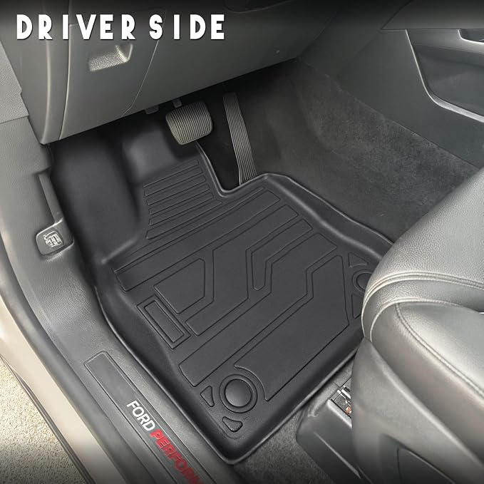 KARPAL Floor Mats for 2020-2026 Ford Explorer 6 & 7 Seats, Custom Fit TPE All Weather Ford Explorer Accessories 1st & 2nd Row Floor Liner