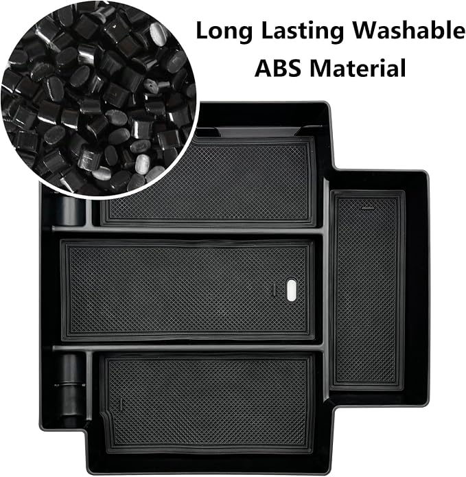 Console Console Organizer Storage Tray Accessories fits for 2024 2023 2022 2021 GMC Yukon Chevy Tahoe Suburban Only Fit for Power Sliding Console