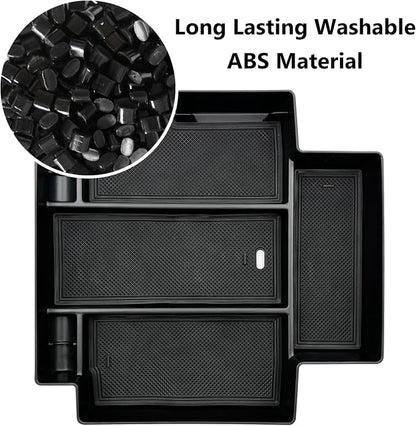 Console Console Organizer Storage Tray Accessories fits for 2024 2023 2022 2021 GMC Yukon Chevy Tahoe Suburban Only Fit for Power Sliding Console