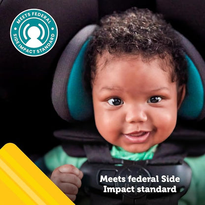 Safety 1st Grow and Go All-in-One Convertible Car Seat, Rear Facing, 5-40 lbs, Forward Facing (30–65 lbs), High Back Booster Seat 40-100 pounds, Green Gables