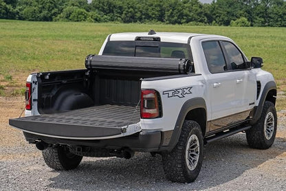 Rough Country Hard Roll-Up Tonneau Cover for Ram 1500 (2019-2026) & TRX (2021-2024) - Aluminum Truck Bed Cover, Fits 5'7 Bed
