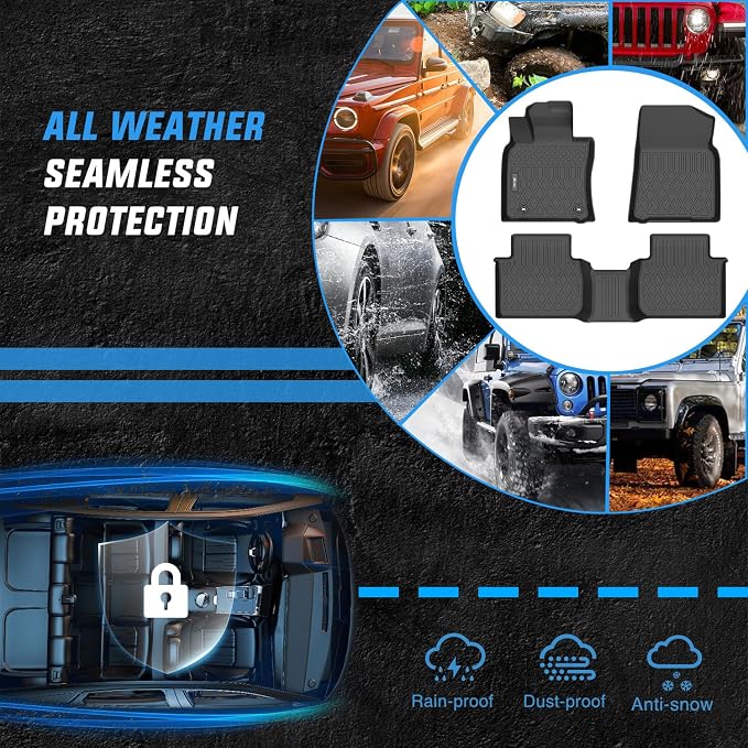 Nilight TPE Floor Mats for Toyota Camry Standard Models(FWD) 2018 2019 2020 2021 2022 2023 2024 (Not Fit for Hybrid or AWD),All Weather Custom Fit Heavy Duty Floor Liners