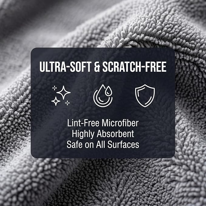 Complete Car Detailing Kit 15 Pieces, Includes Wash Mitt, Microfiber Towels, Wheel Brush, Detail Brushes & Portable Carry Bag