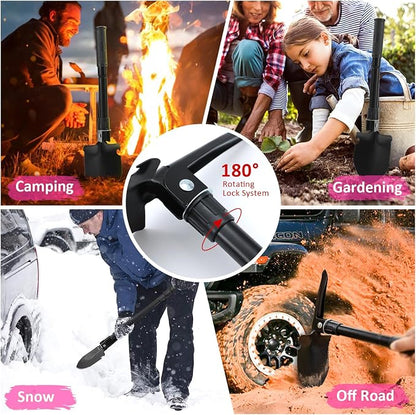 Car Emergency Kit with Portable Air Compressor - Roadside Emergency Kit for Vehicles, Winter Car Safety Roadside Assist Kit, Emergency Car Kit for Teen Girl and Ladies M-75