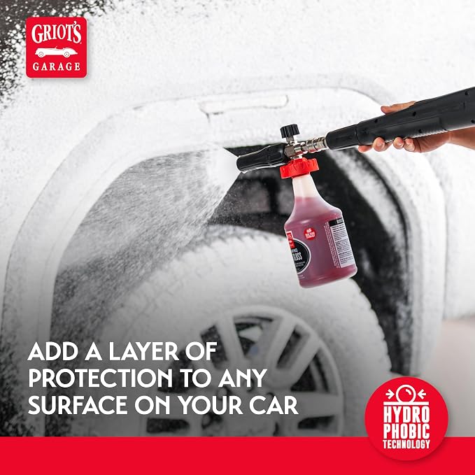 Griot's Garage Foaming Poly Gloss for Car Cleaning and Detailing, Spray Wash & Wax, Compatible with the BOSS Foam Cannon Auto-Mix System, One Gallon