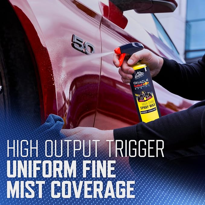 Armor All Podium Series High Shine Hybrid Ceramic Car Spray Wax, Safe on All Car Paint Finishes, Developed With Oracle Red Bull Racing, 16 fl oz