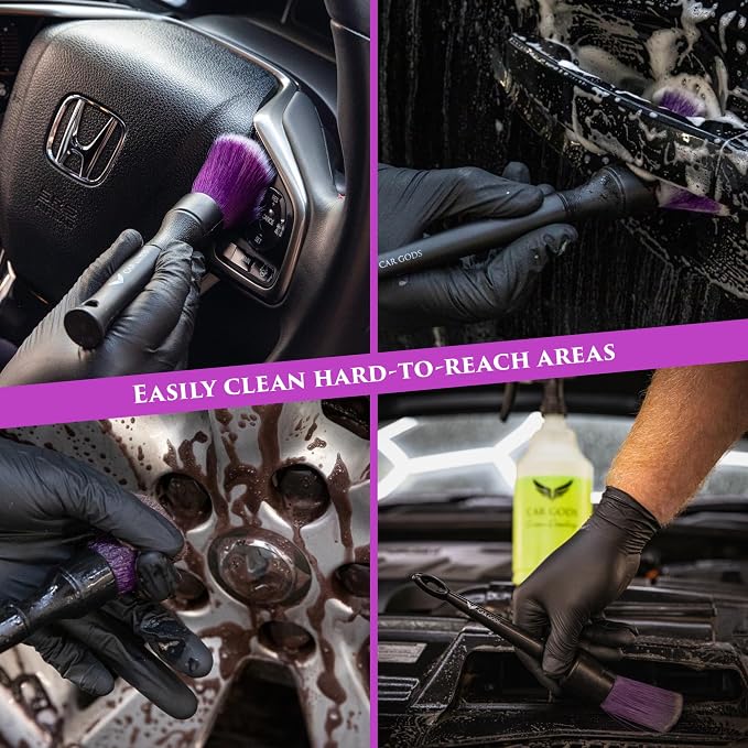 Car Gods Interior and Exterior Feathertip Detailing Brushes