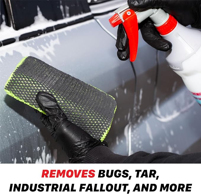 Maxshine Clay Sponge Block Wash Pad – Reusable Clay Bar Alternative with Microfiber Side, Removes Overspray, Brake Dust & Industrial Fallout, Safe Paint Decontamination Tool for Auto Detailing