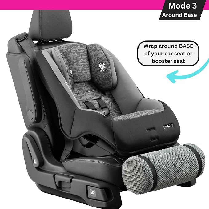 Swanoo, Car Seat Foot Rest for Kids Car Seat Accessories Leg Rest for Car Seat Kids Car Foot Rest with Extra Long Straps Adjusts to Any Carseat Or Toodlers Booster Seat by SWANOO, Grey, 1.0 Count