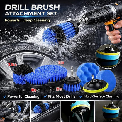 36Pcs Car Detailing Kit, Car Detailing Brush Set, Car Wash Cleaning Kit, Car Detailing Brushes, Professional Car Care Kit for Interior Exterior Wheels, Blue