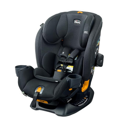 Chicco OneFit LX ClearTex All-in-One Car Seat with LeverLock Installation, Slim Design, Convertible Car Seat, Seat for Infants and Children 5-100 lbs, Ebony/Black