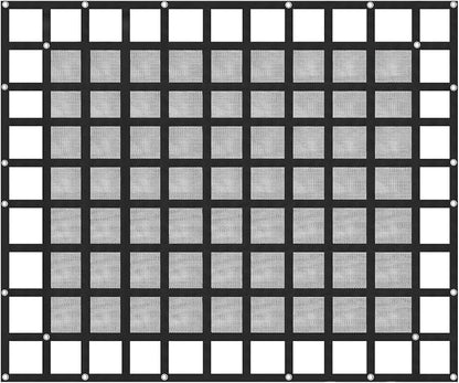 VEVOR Cargo Net with Mesh, 8' x 6.7' Cargo Net for Pickup Truck Bed, Heavy Duty Cargo Nets with Cam Buckles & S-Hooks & Cross Strap, Truck Bed Cargo Net for Trailer SUV Jeeps(96" x 80")
