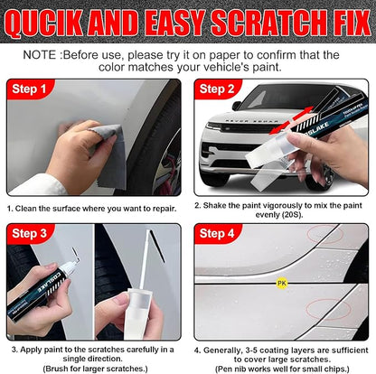 Car Touch Up Paint(Fuji White(867/1AA/NER)) for Landrover, Car Paint Scratch Repair Kit, Quick & Easy Solution to Repair, 2 in 1 Scratch Remover Pen with 2PCS Disposable Micro Applicators