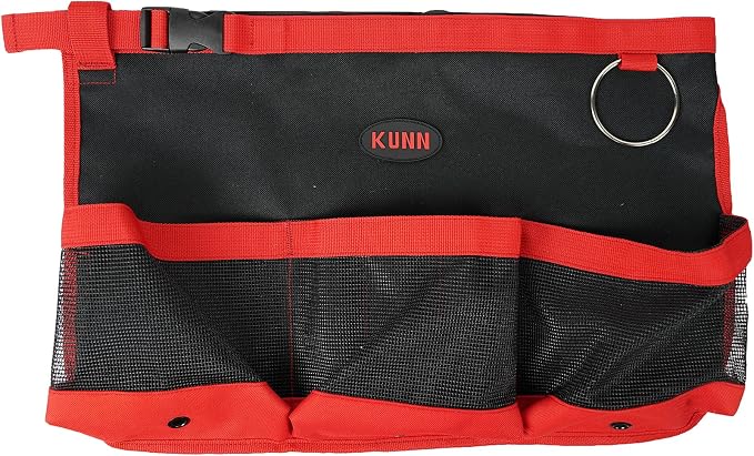 KUNN Car Wash Bucket Tool Organizer for 5 Gallon Bucket with Towel Holder Ring,Soap Pockets Cleaning Bucket Organizer Water-Resistant Mesh Pockets for Clean Supplier,Car Wash Supplier Red