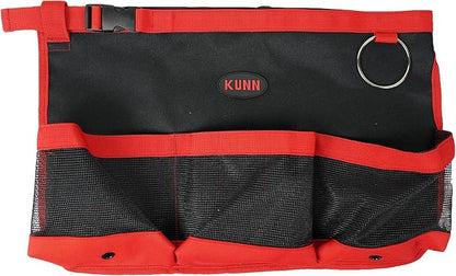 KUNN Car Wash Bucket Tool Organizer for 5 Gallon Bucket with Towel Holder Ring,Soap Pockets Cleaning Bucket Organizer Water-Resistant Mesh Pockets for Clean Supplier,Car Wash Supplier Red
