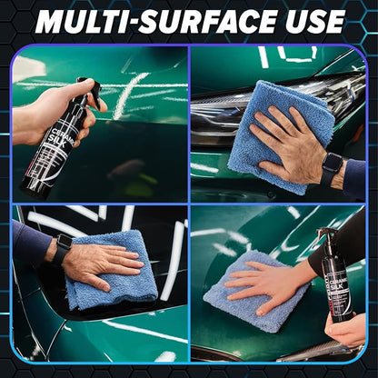 Carfidant Ceramic Silk - Ceramic Coating Spray - High Gloss, Hydrophobic Protection & Chemical Resistance for Cars, RVs & Boats - Long-Lasting Shine & Durability for Exterior Detailing - 16.9 fl. Oz.