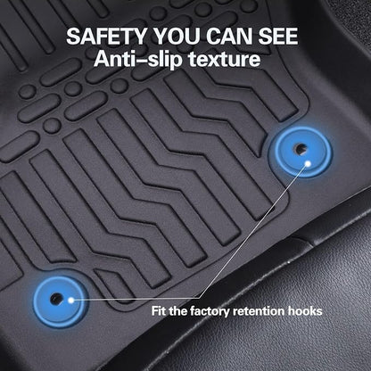 Custom Floor Mats for Mazda CX-5 2017-2023 All-Weather TPE Rubber Floor Mats Fits 1st & 2nd & Row,Anti-Slip Floor Full Set (CX-5 2017-2023)