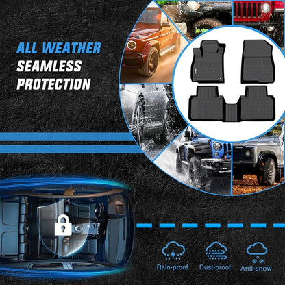 Nilight TPE Floor Mats for Honda Accord 2018 2019 2020 2021 2022,All Weather Custom Fit Heavy Duty Floor Liners