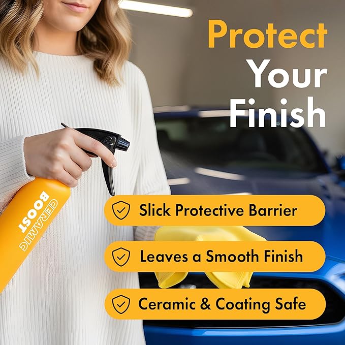 XPEL Ceramic Boost Spray Coating, 16oz - Silicon Dioxide Car Detailing Spray, Beads and Repels Water, Dust, Lint, and Protects Against Debris - Safe for Cars, Trucks, Motorcycles, RV's & More