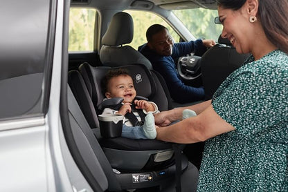 Safety 1st Turn and Go 360 ST 360 Rotating Car Seat, SafetySwivel, SecureTech Installation, All-in-One Convertible Car Seat, 3-in-1 Rear-Facing, Forward-Facing, Booster, 5-100 lbs, Dark Triad