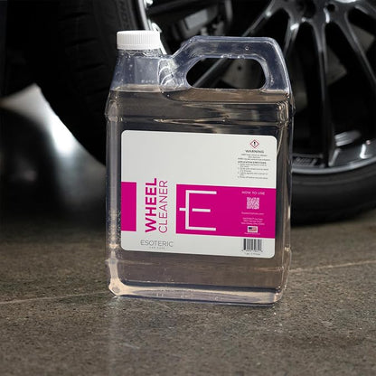 ESOTERIC Wheel Cleaner, Effective Iron Removing Wheel Cleaner, Safe & Versatile Brake Cleaner for Alloy, Chrome, Aluminum, Steel Wheels, Iron Remover, Best Car Detailing Supplies