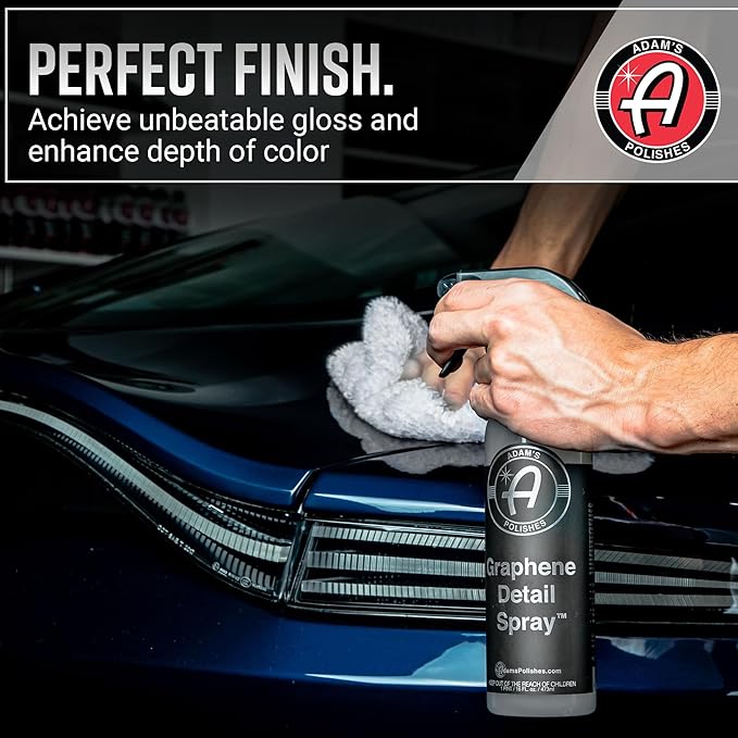 Adam's Polishes Graphene Detail Spray (5 Gallon) - Extend Protection of Waxes, Sealants, & Coatings | Waterless Detailer Spray For Car Detailing|Clay Bar, Drying Aid, Add Ceramic Graphene Protection