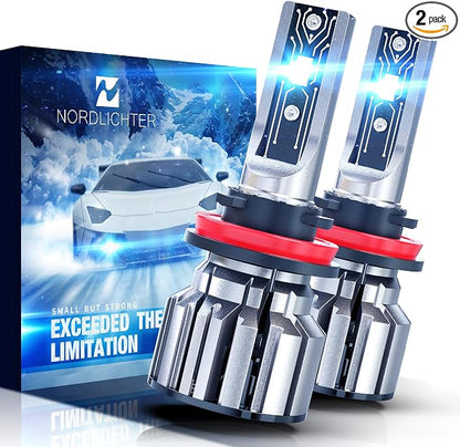 H11/H8/H9 Bulbs, 600% Brightness 6500K Xenon White Plug & Play Off-road UTV/ATV Fog Light