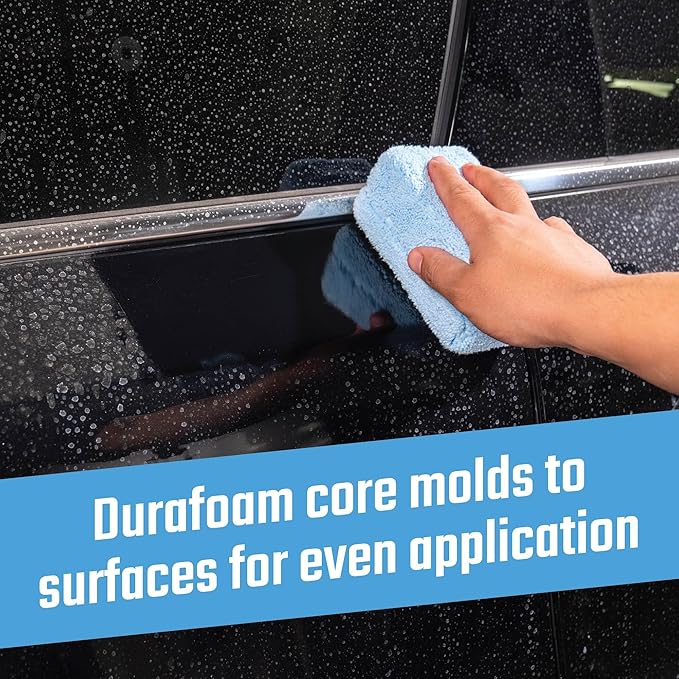 Chemical Guys Premium Grade Microfiber Applicator Pads - Ultra-Soft Foam Core, Safe for Sealants, Tire Dressings, Interior and Exterior Detailing, Car, Truck, SUV, RV, Motorcyle Care, 8 Pack