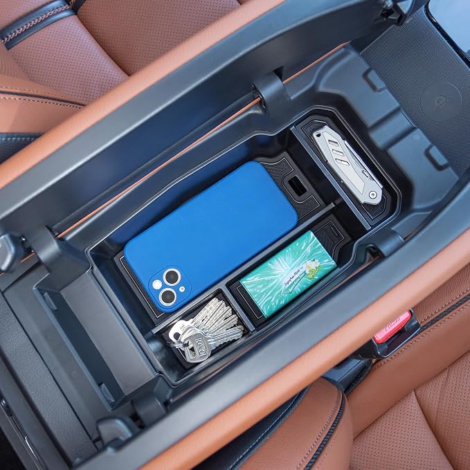 Center Console Organizer Tray Compatible with 2026 2025 2024 2023 Mazda CX-50 Armrest Organizer Tray Secondary Storage ABS Plastic Accessories (NOT FOR CX-5)
