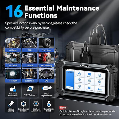 XTOOL D5S OBD2 Scanner, 16 Resets, Car Scanner for Engine ABS SRS Transmission, Crank Sensor Relearn, Throttle Relearn, EPB, Code Reader for Cars and Trucks, CAN FD&FCA Scan Tool, Lifetime Free Update