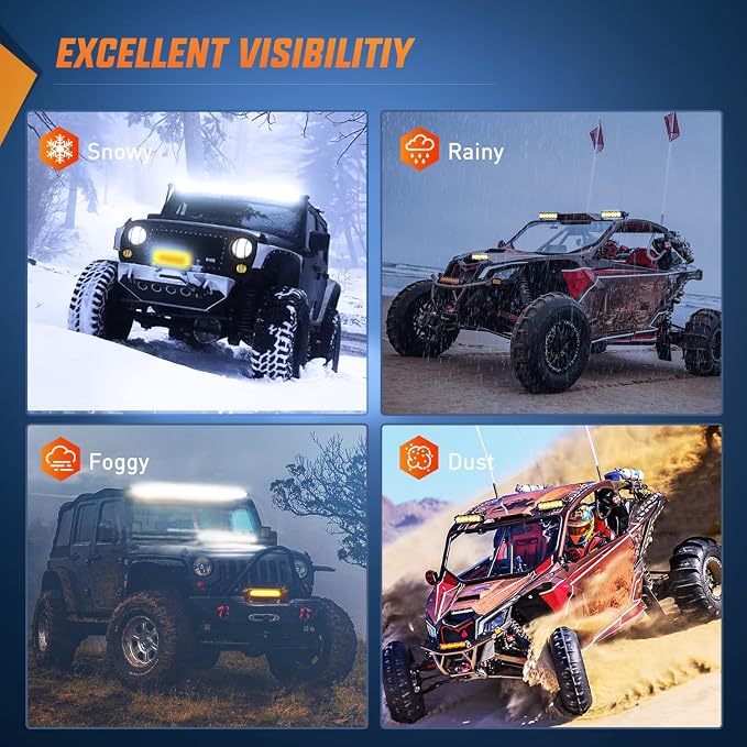 Nilight LED Light Bar Amber 2Pcs 7 Inch 30W Spot 3000LM Super Slim 3D Driving Fog Off Road Work Lights Pods for Trucks Pickup SUV ATV UTV Boat 4x4 Van Camper- 2 Style Mounting
