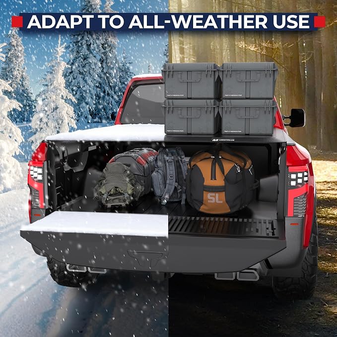 MOSTPLUS 6.5FT Roll-Up Soft Vinyl Truck Bed Tonneau Cover Compatible with Nissan Titan 2016-2026 | Fleetside 78Inch