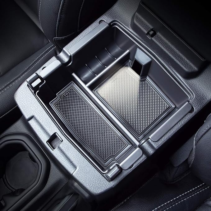 Compatible with Center Console Organizer Tray Jeep Wrangler JL/JLU 2018-2021 2022 2023 2024 2025 2026 and Jeep Gladiator JT Truck 2020-2023 2024 2025 2026 Insert Armrest Accessories (Not for JK/JKU)